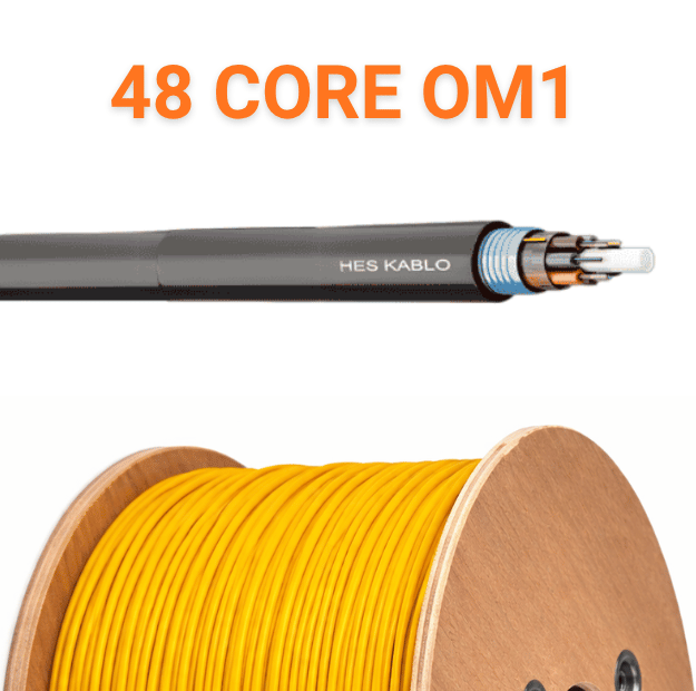 48 Core Fiber Optik Kablo OM1 MM