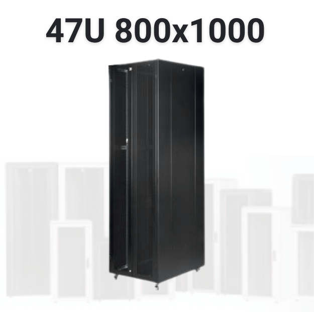 47U 800x1000 Server Kabini Siyah