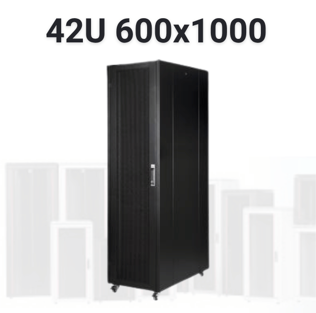 42U 600x1000 Server Kabini Siyah