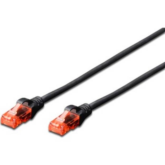 CAT6 U-UTP Ethernet Kablosu Siyah 10 Metre