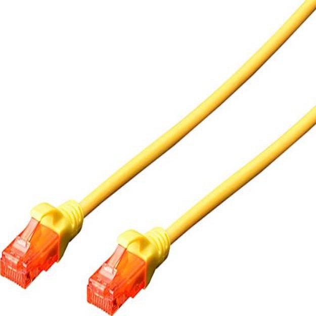 CAT6 U-UTP Ethernet Kablosu Sarı 2 Metre