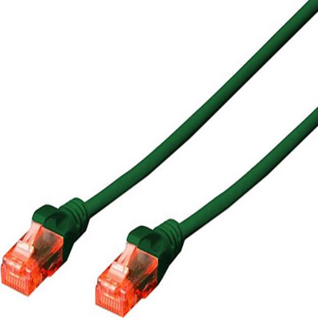 CAT6 U-UTP Ethernet Kablosu Yeşil 2 Metre