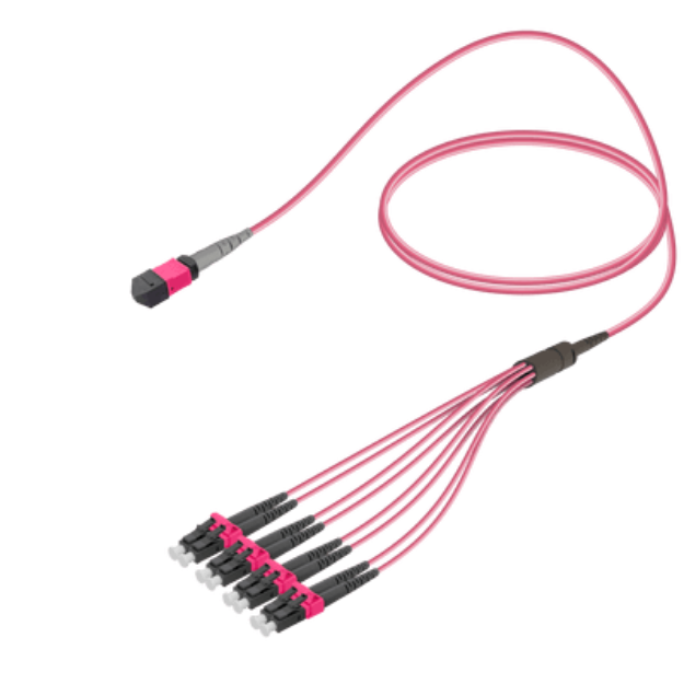 MPO Patchcord Male-LC/UPC Base-8 MM OM4