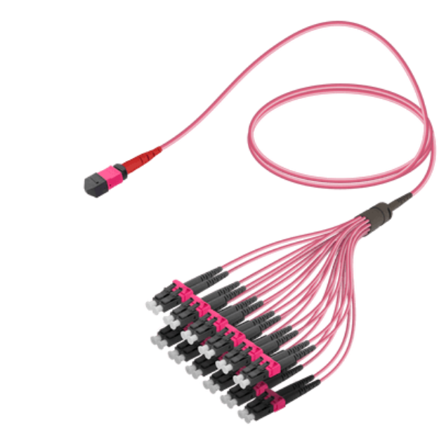 MPO Patchcord Male-LC/UPC Base-24 MM OM4