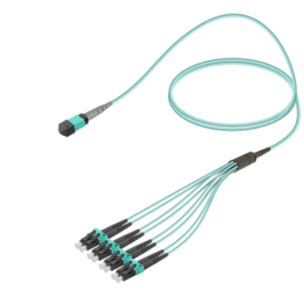 MPO Fiber Kablo Female-LC/UPC Base-8 MM OM3