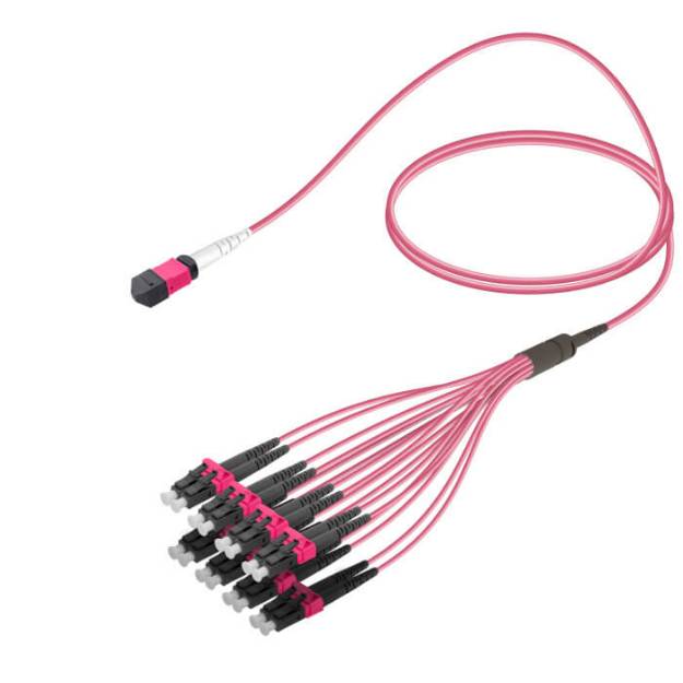 MPO Fiber Kablo Female-LC/UPC Base-16 MM OM4