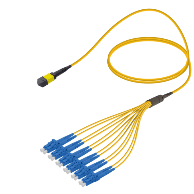 MPO Fiber Kablo Female-LC/UPC Base-12 SM