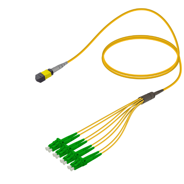 MPO Fiber Kablo Female-LC/APC Base-8 SM