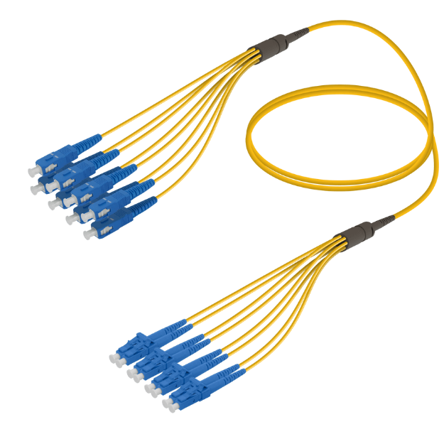 Fanout Kablo SC/UPC-LC/UPC 8 SM