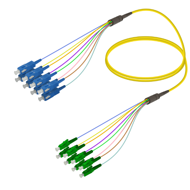Fanout Kablo SC/UPC-LC/APC 8 SM
