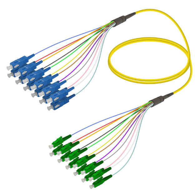 Fanout Kablo SC/UPC-LC/APC 12 SM
