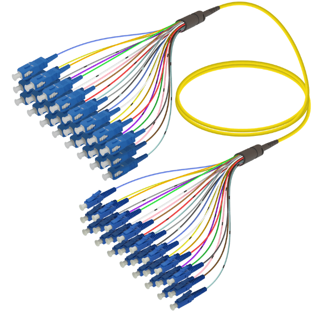 Fanout Kablo SC/UPC-LC/UPC 24 SM