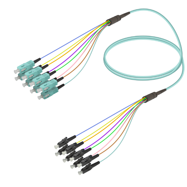 Fanout Kablo SC/UPC-LC/UPC 8 MM OM3