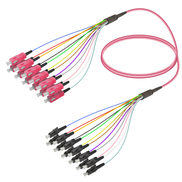 Fanout Kablo SC/UPC-LC/UPC 12 MM OM4