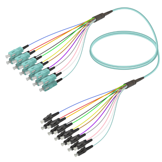 Fanout Kablo SC/UPC-LC/UPC 12 MM OM3
