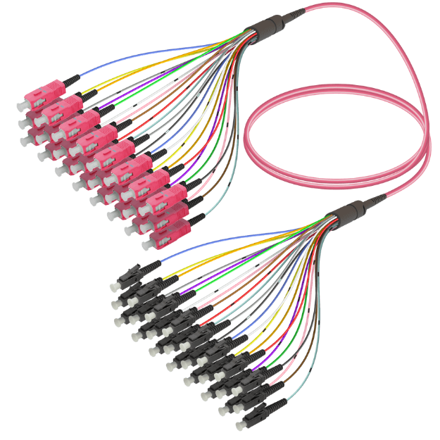 Fanout Kablo SC/UPC-LC/UPC 24 MM OM4