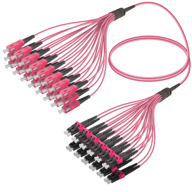 Fanout Kablo SC/UPC-LC/UPC 24 MM OM4