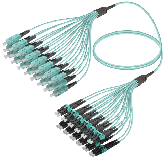 Fanout Kablo SC/UPC-LC/UPC 24 MM OM3