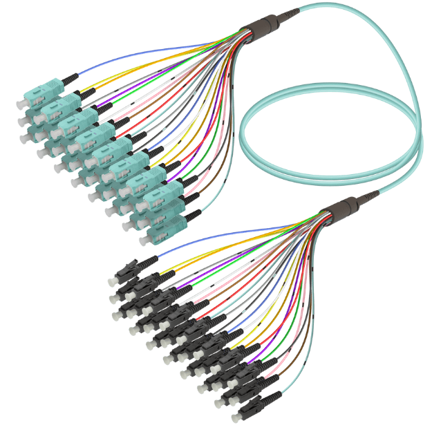 Fanout Kablo SC/UPC-LC/UPC 24 MM OM3