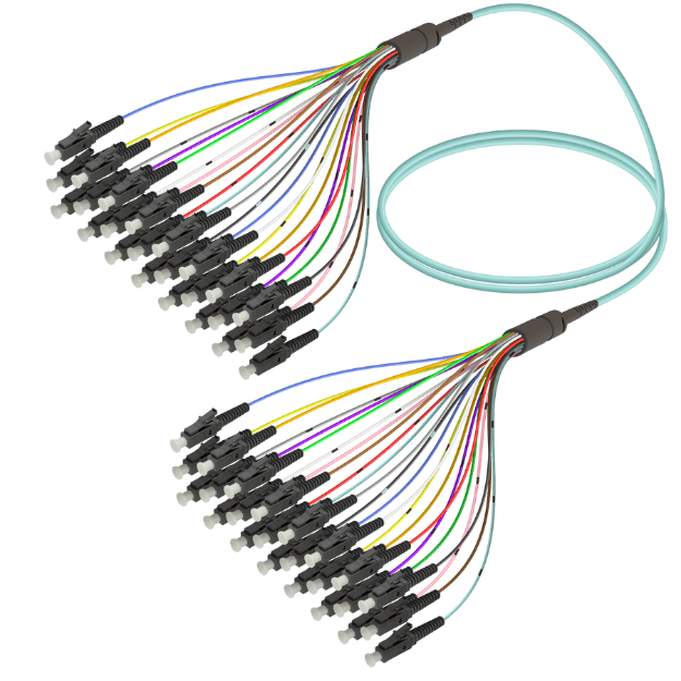 Fanout Kablo LC/UPC-LC/UPC 24 Fiber MM OM3
