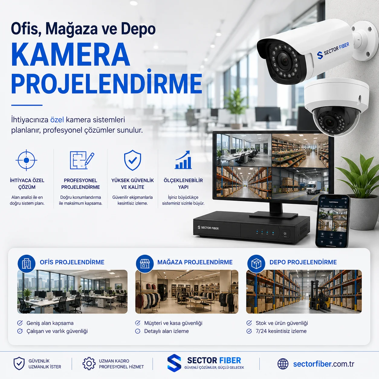 Ofis, Mağaza ve Depo Kamera Projelendirme