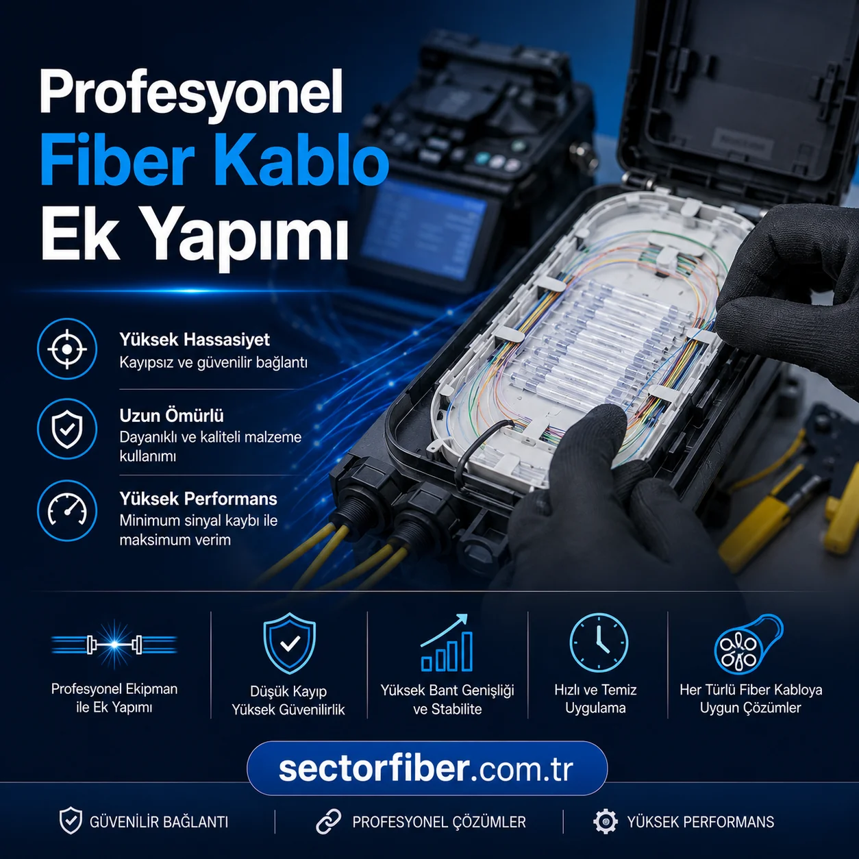 Profesyonel Fiber Kablo Ek Yapımı